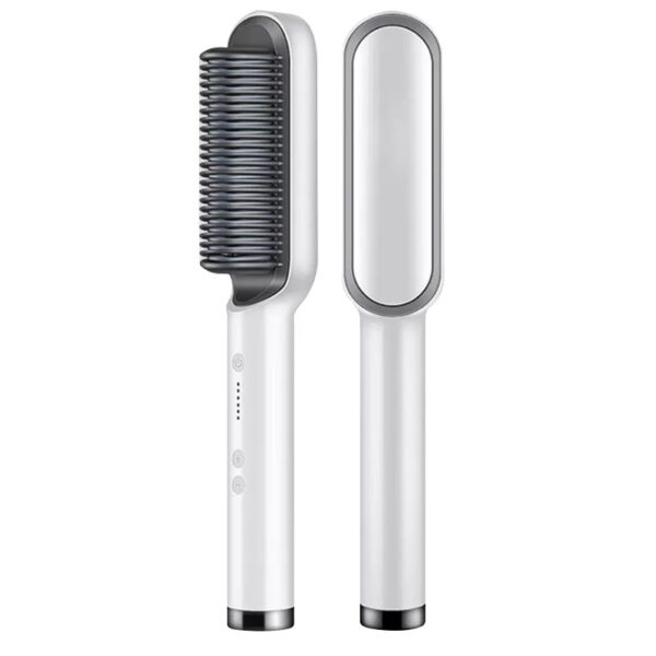 Hair Straightener Iron Brush Straight Hair Comb 2-in-1 Hair