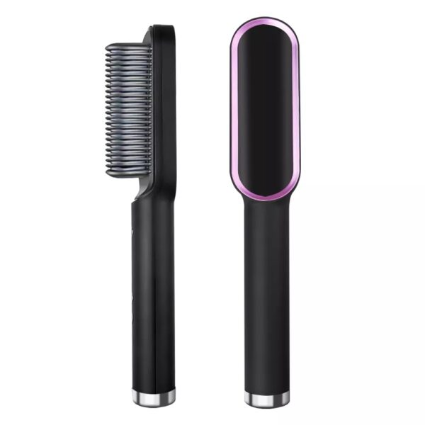 Hair Straightener Iron Brush Straight Hair Comb 2-in-1 Hair