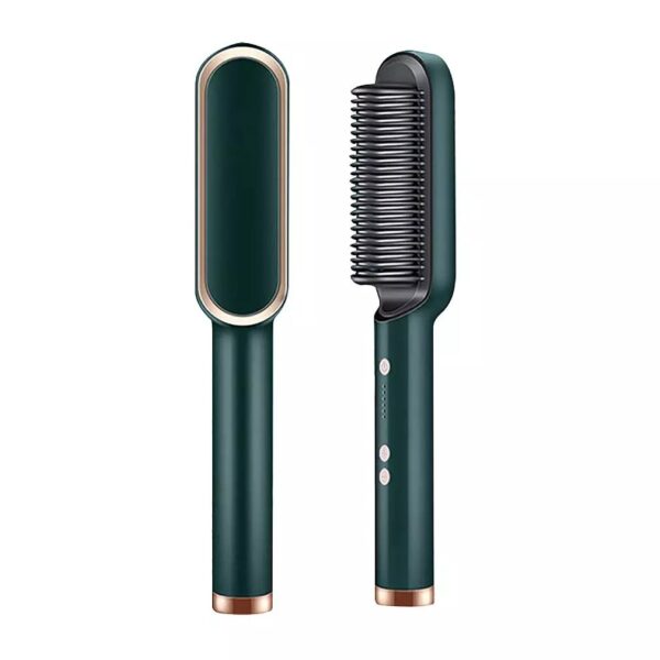 Hair Straightener Iron Brush Straight Hair Comb 2-in-1 Hair