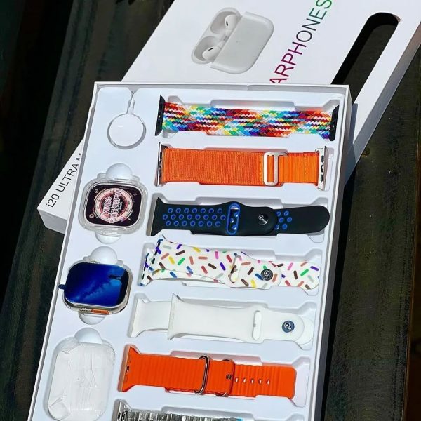 Ultra Max Suit Smart Watch 10 In 1 Box With Airpords2