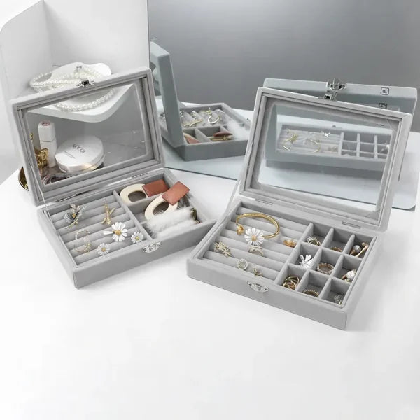 Mistico Velvet Carrying Case With Glass Cover