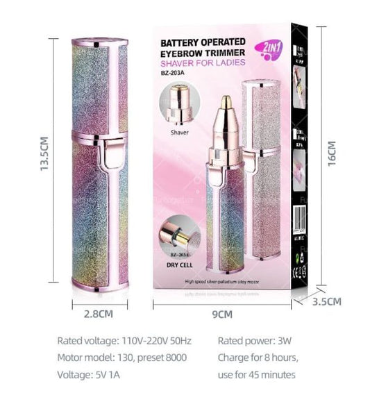 2 In 1 Electric Eyebrow Trimmer & Shaver