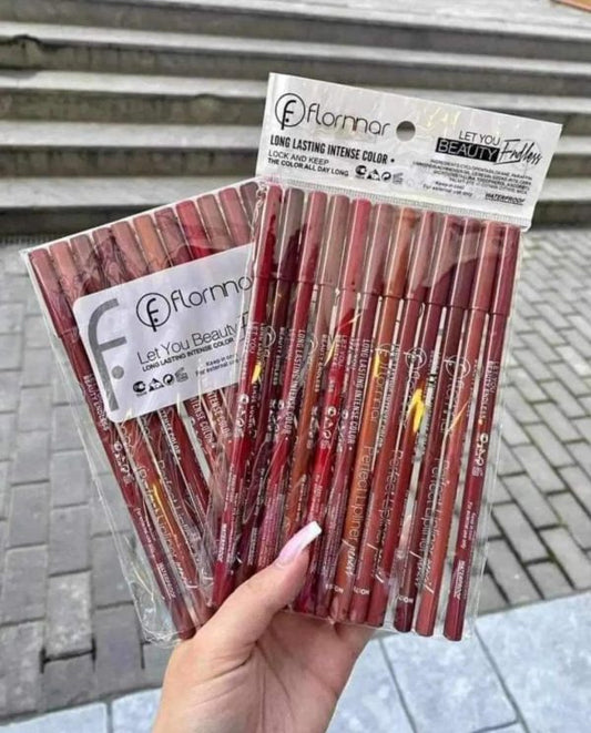 Flormar Perfect Lipliner – Long-lasting Pack Of 12 Shades