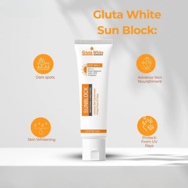 Glutawhite Sunblock Spf 60+ – Moisturizing