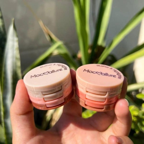 3 In 1 Blusher Highlighter Kit Package